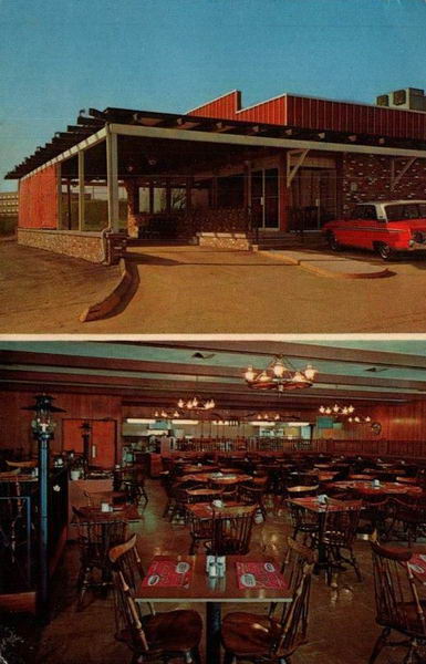 Frontier Beef Buffet - Old Postcard (newer photo)